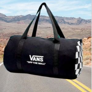 >VANS💜COLLECTORS DUFFEL BAG CHECKER ON BOTH SIDES AUTHENTIC UNISEX BRAND NEW